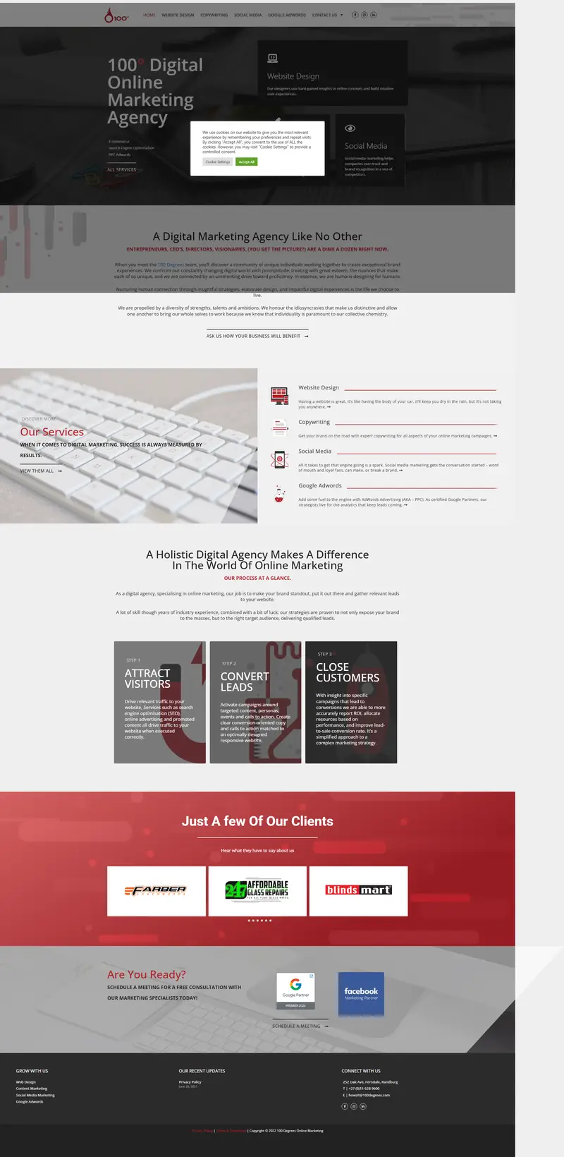 Web Design ~ Copywriting ~ Digital Marketing Agency website screenshot