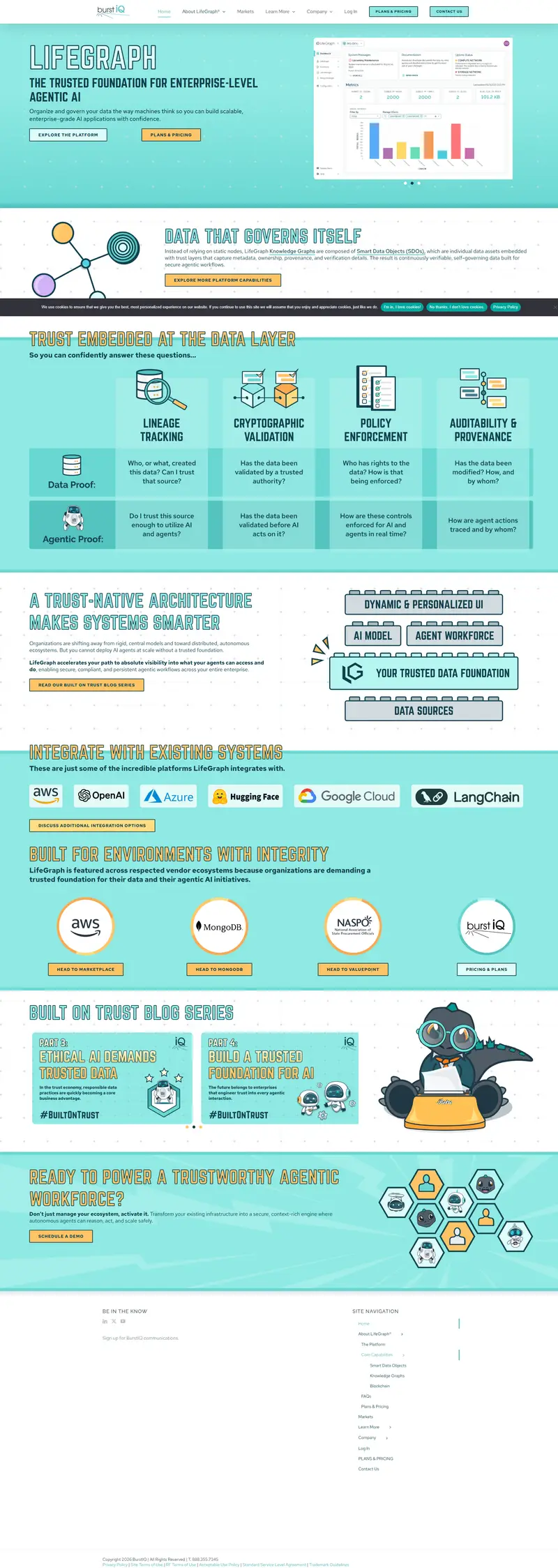 LifeGraph®: The Trusted Foundation for Enterprise-Level Agentic AI website screenshot