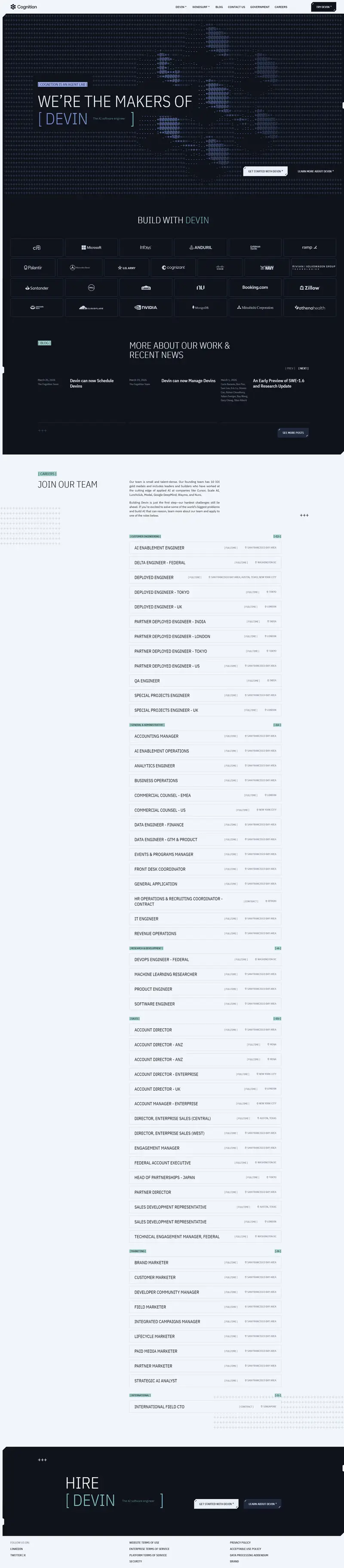 Cognition website screenshot