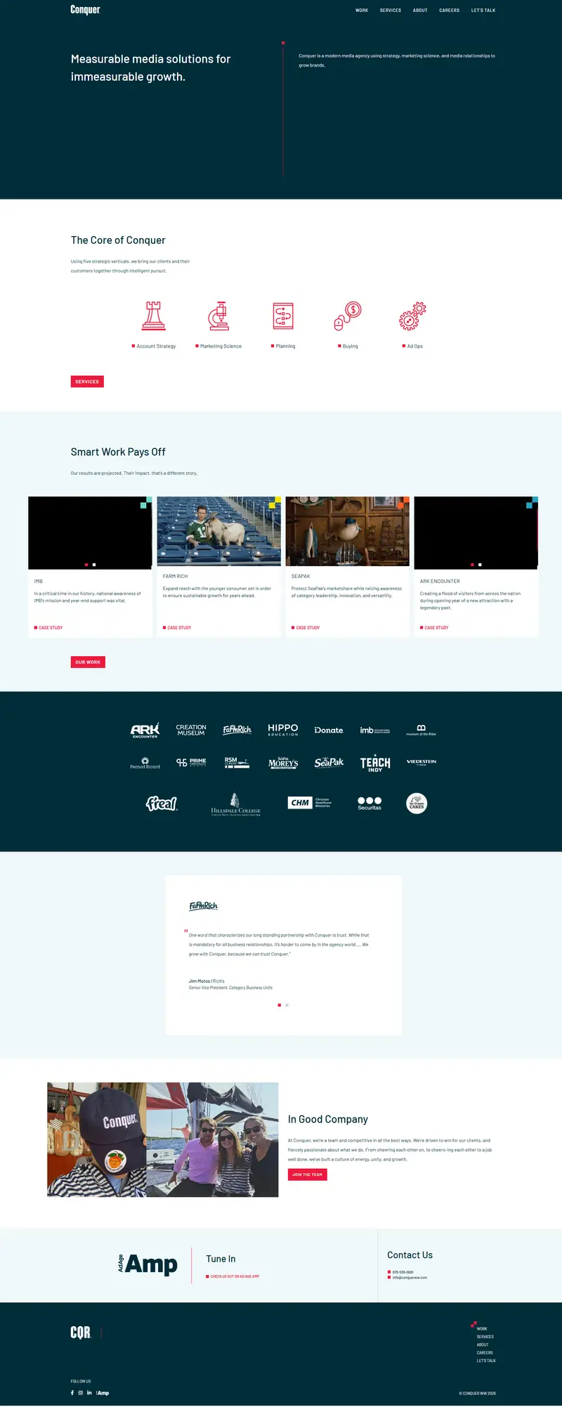 Conquer – Stake Your Claim website screenshot