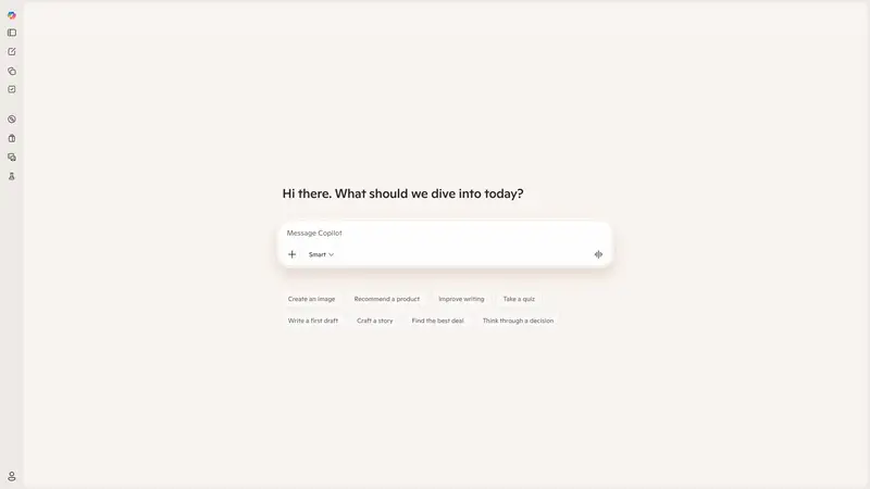 Microsoft Copilot: Your AI companion website screenshot