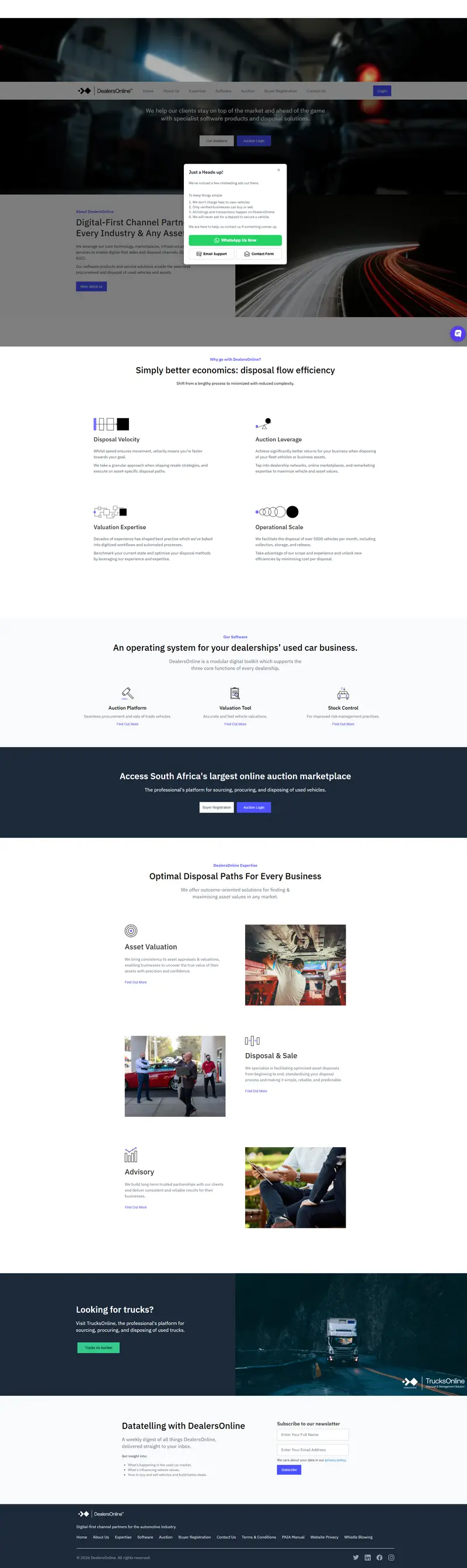 DealersOnline | Home website screenshot