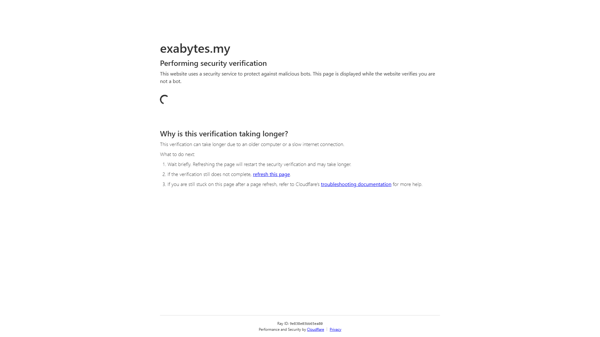 exabytes.my website screenshot
