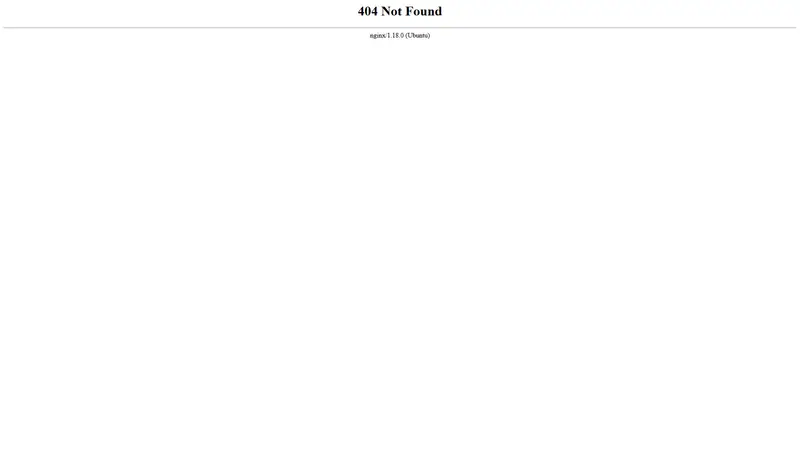404 Not Found website screenshot