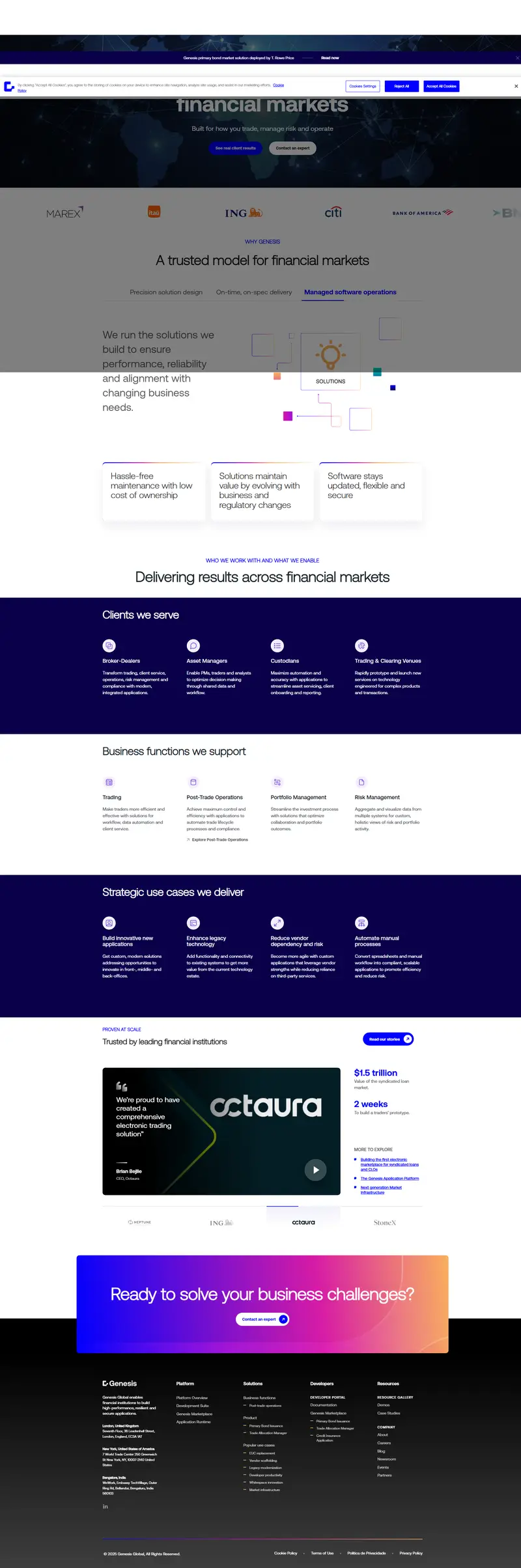 The Genesis Application Platform | Genesis Global website screenshot