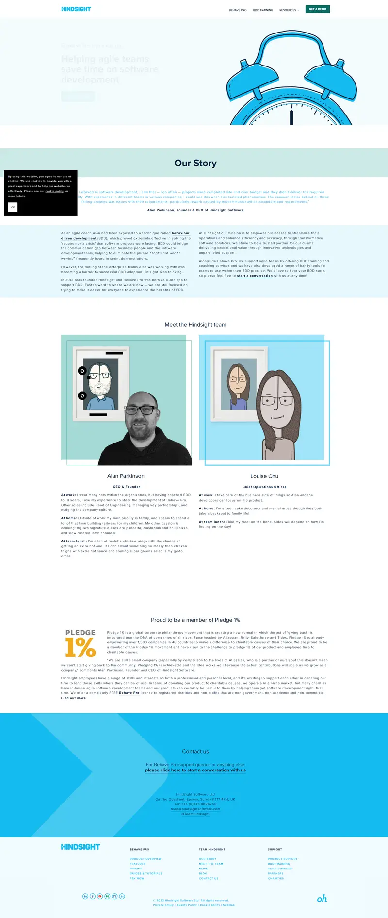 Behave Pro | The Complete BDD Tool | Hindsight Software website screenshot