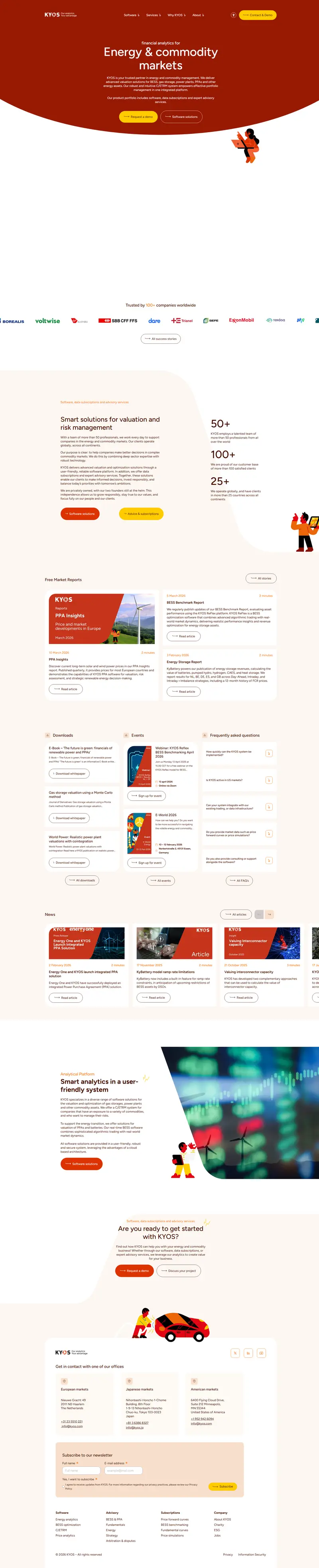 Home - KYOS website screenshot