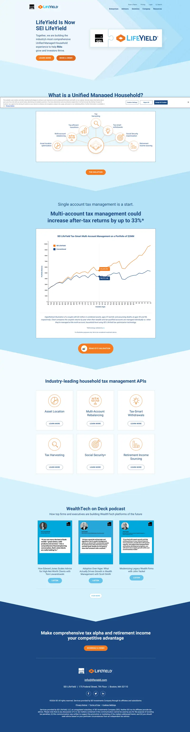 Home - SEI LifeYield website screenshot