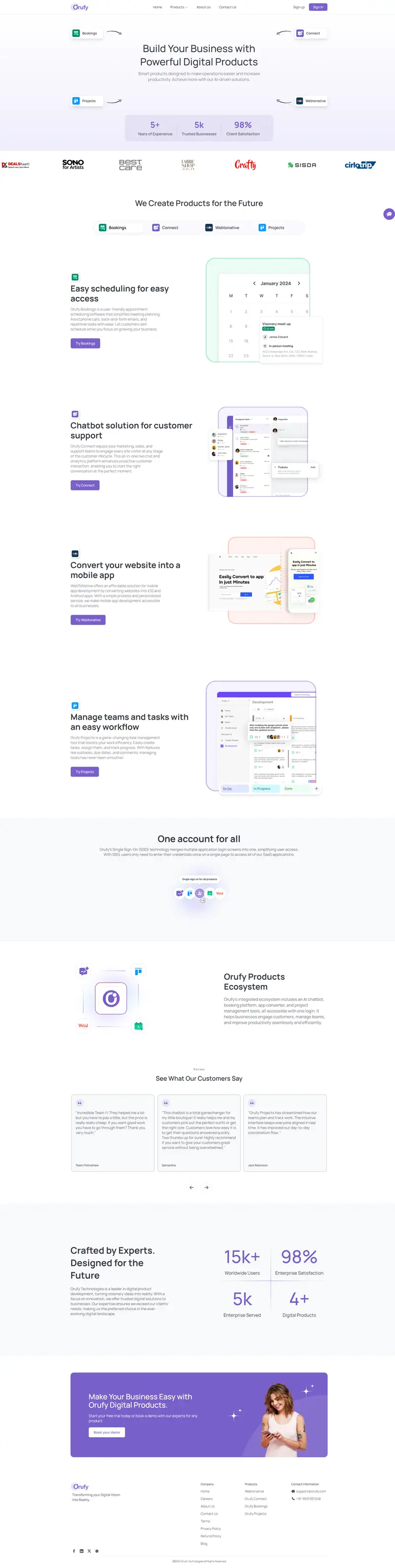 Build your business with powerful digital products website screenshot