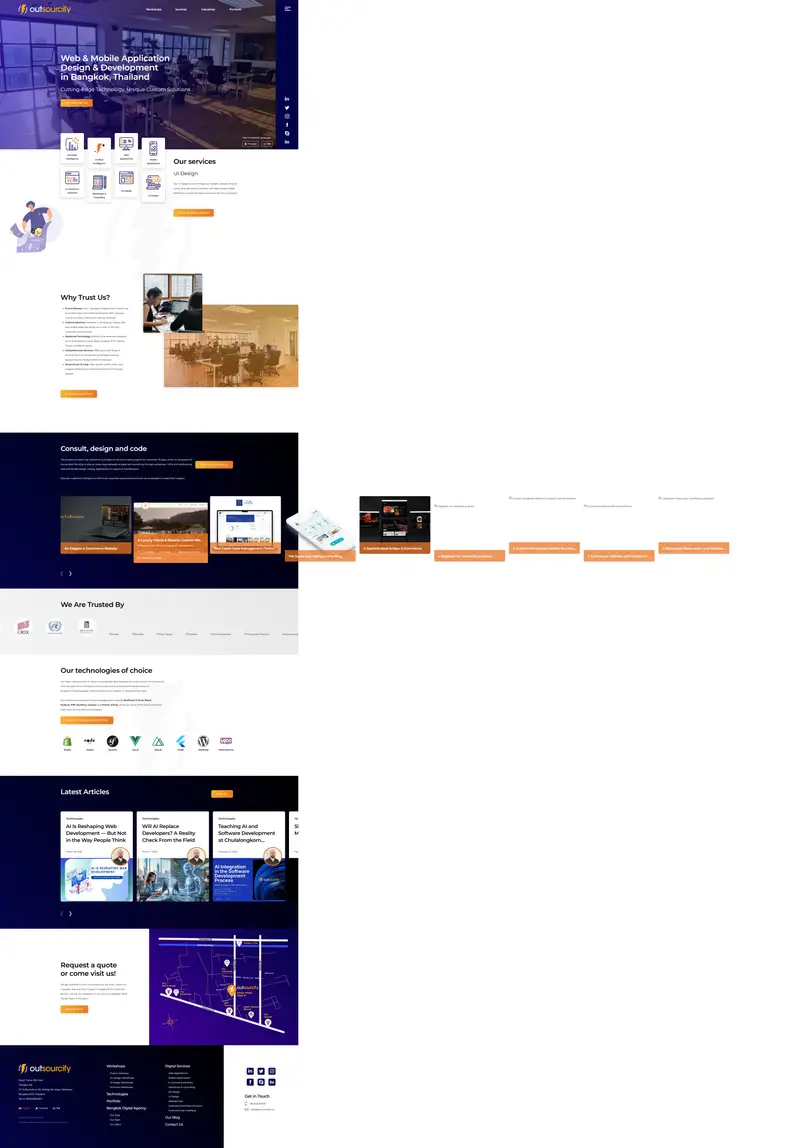 Software Development in Bangkok, Thailand | Outsourcify website screenshot