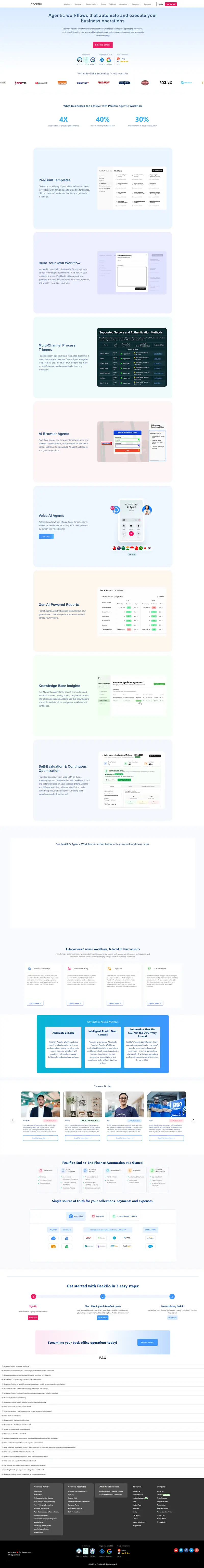 Agentic workflows that automate and execute your back-office operations. website screenshot