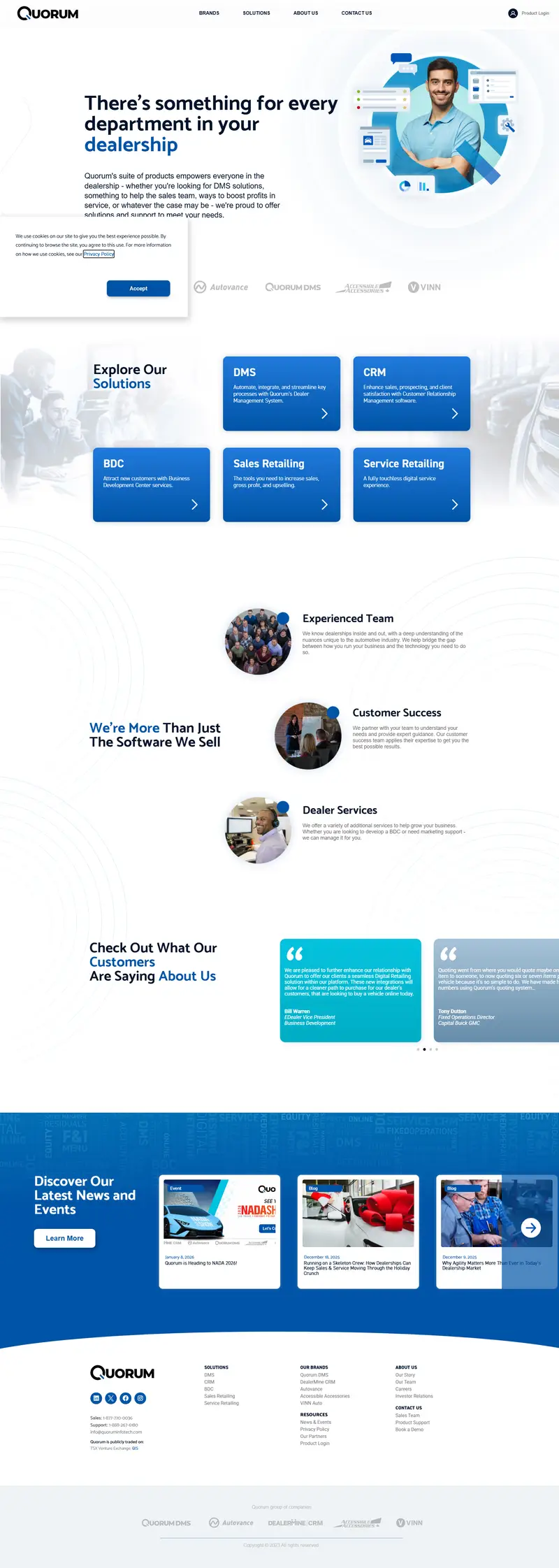 QuorumInfoTech - Quorum Information Technologies Inc. website screenshot