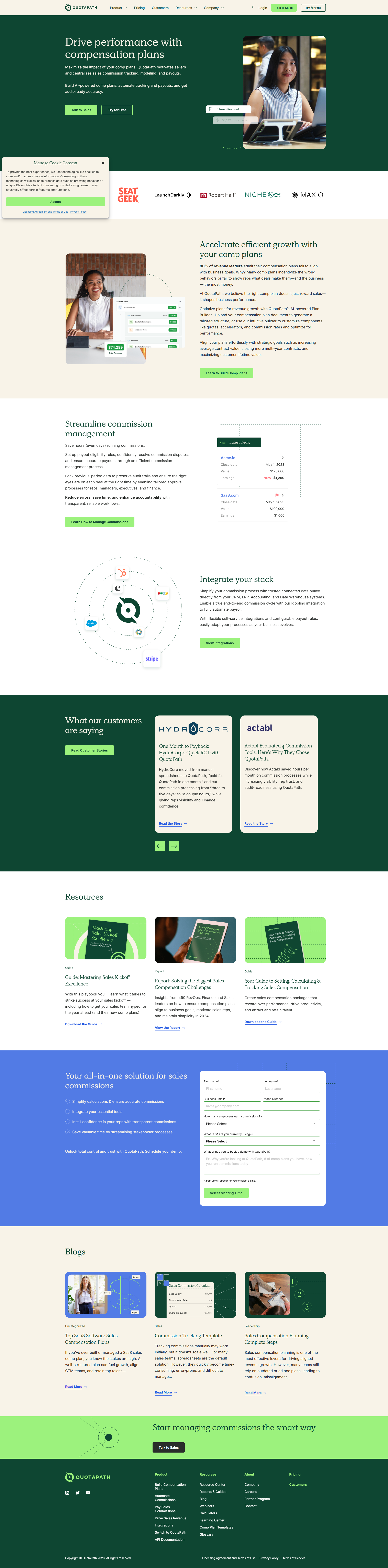 quotapath.com website screenshot