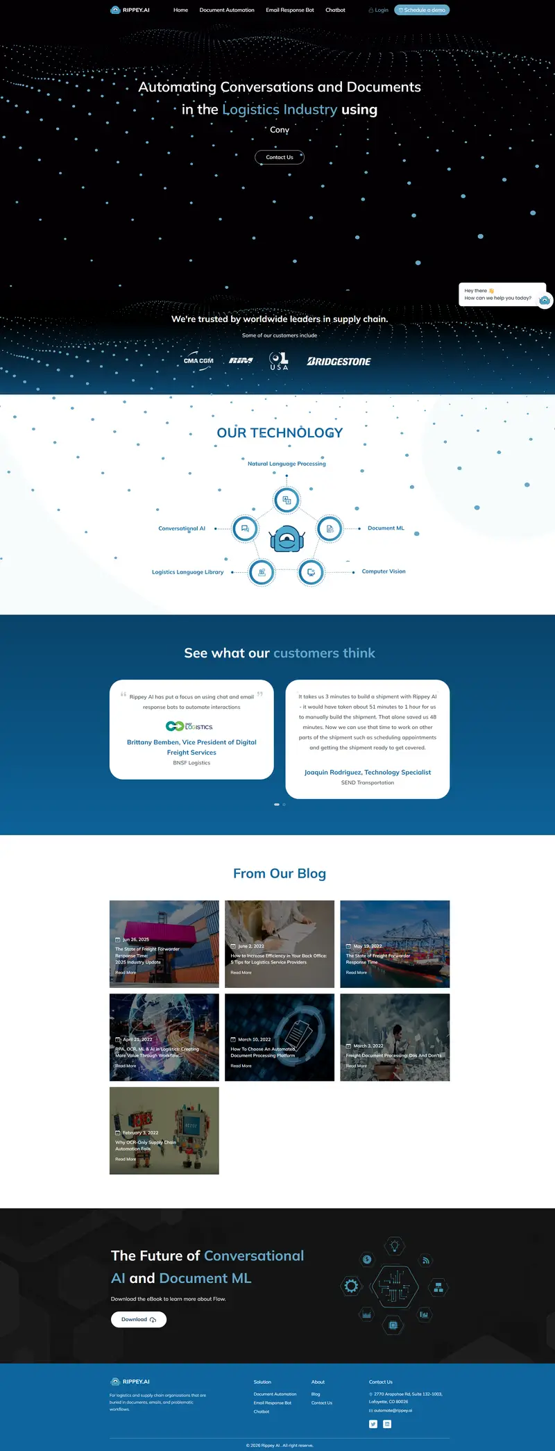 Home | Rippey AI website screenshot