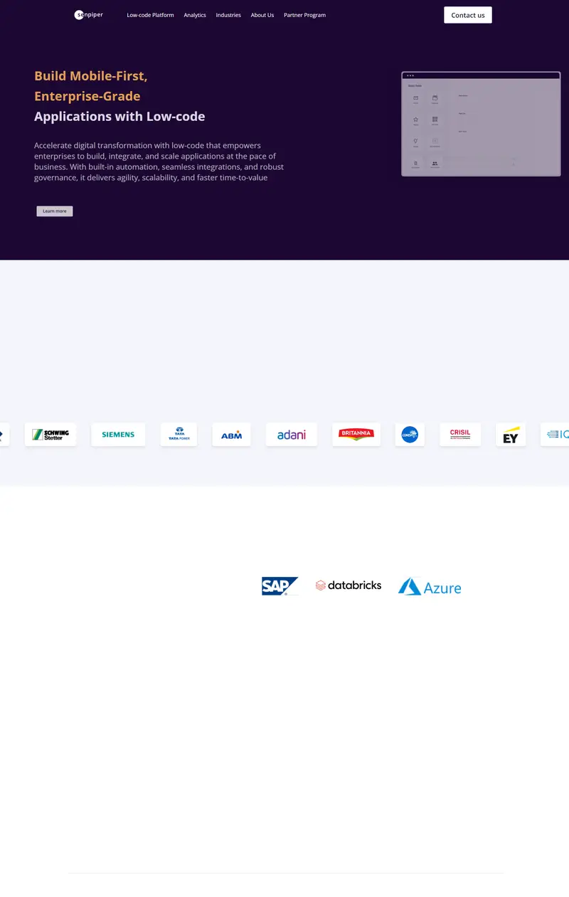 Senpiper Technologies website screenshot