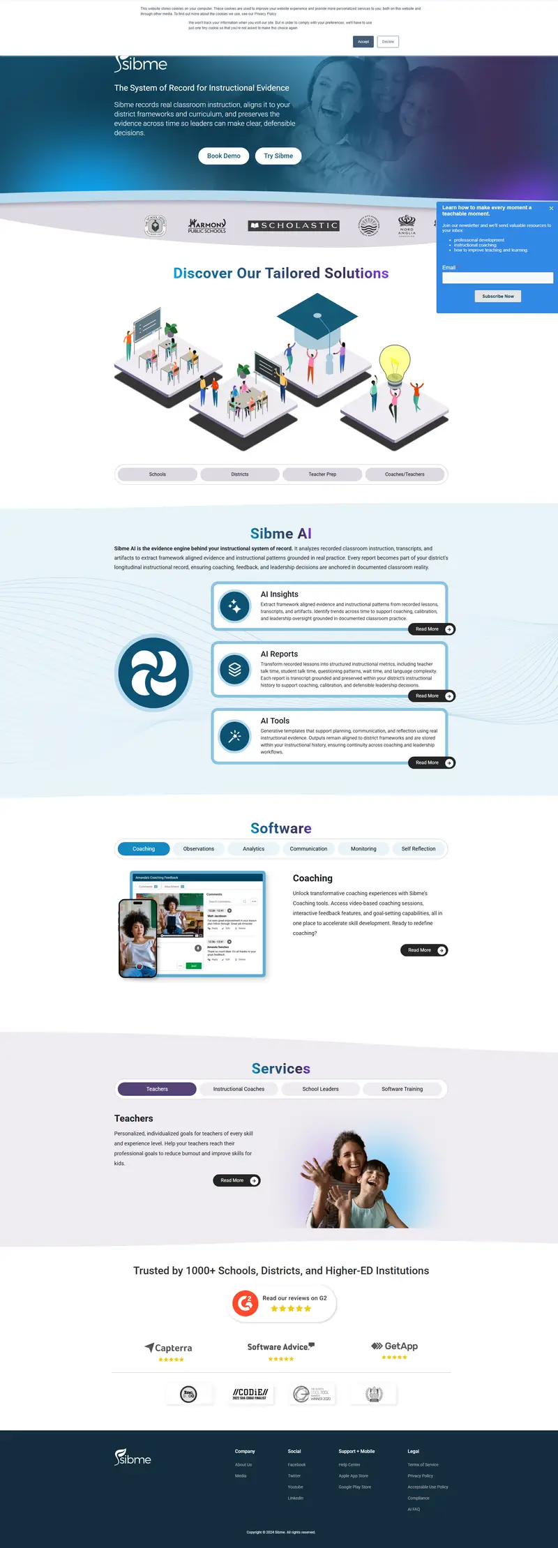 Home website screenshot