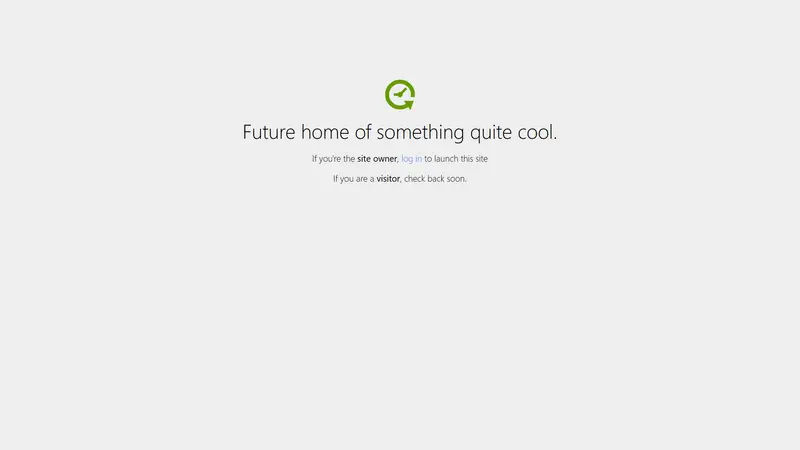 Coming Soon website screenshot