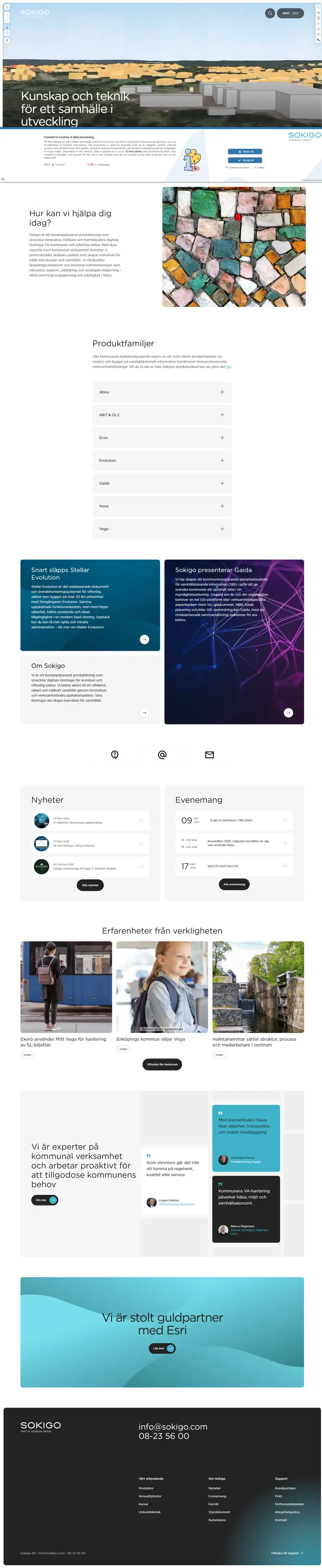 Sokigo.com / Start website screenshot