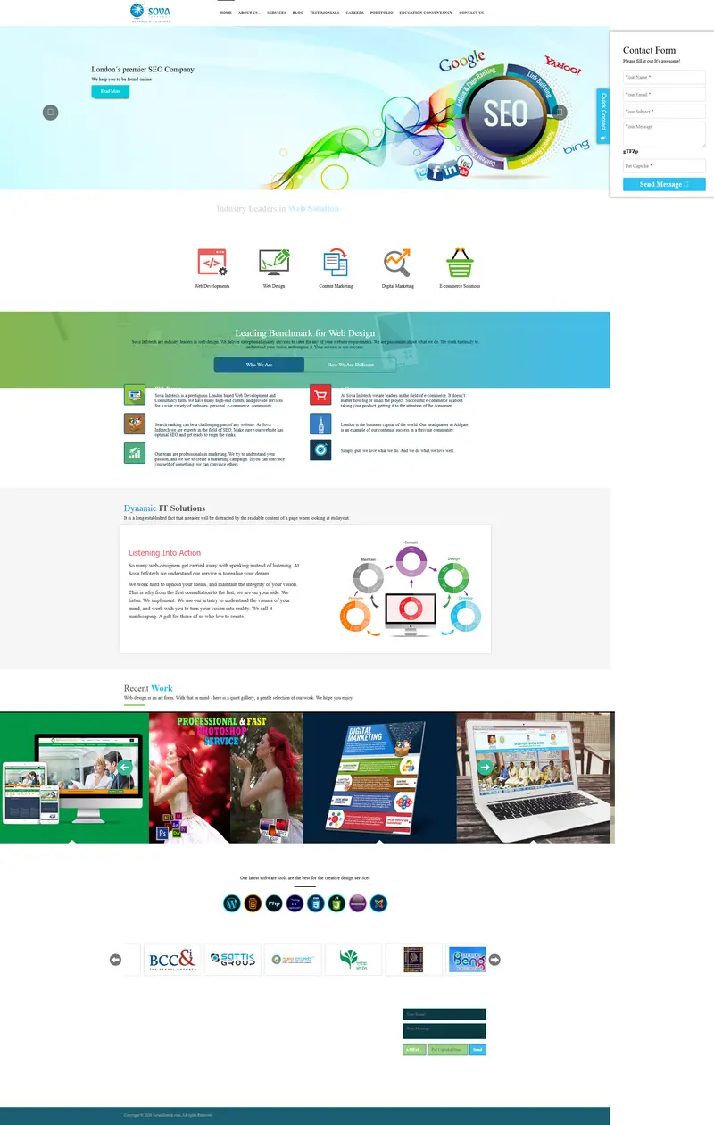 Sovainfotech | Sovainfotech.com website screenshot