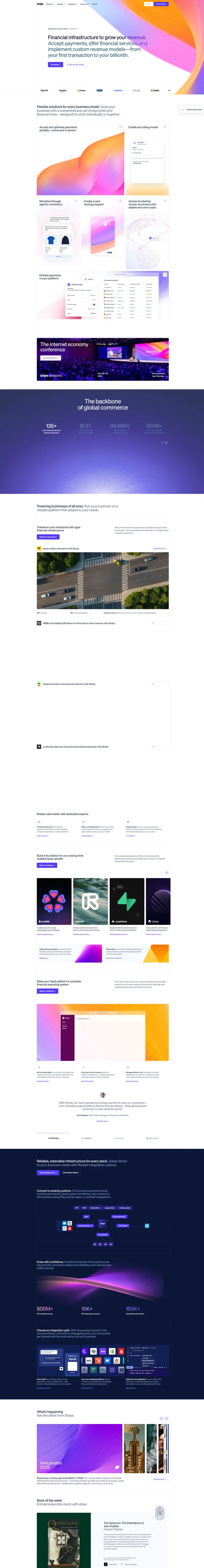 Stripe | Financial Infrastructure to Grow Your Revenue website screenshot