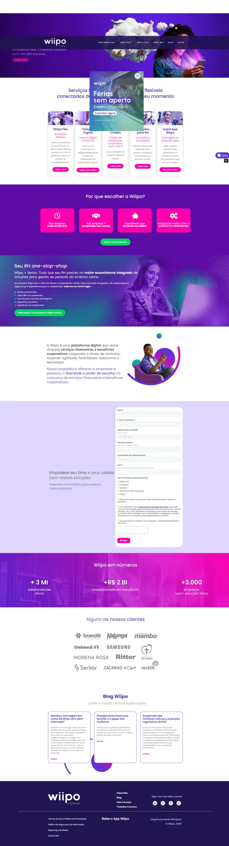 - Wiipo website screenshot