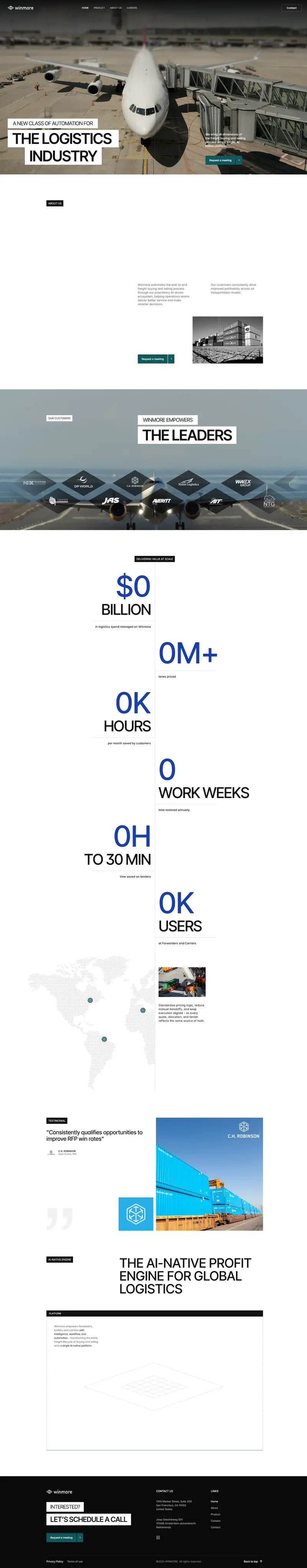 WINMORE website screenshot