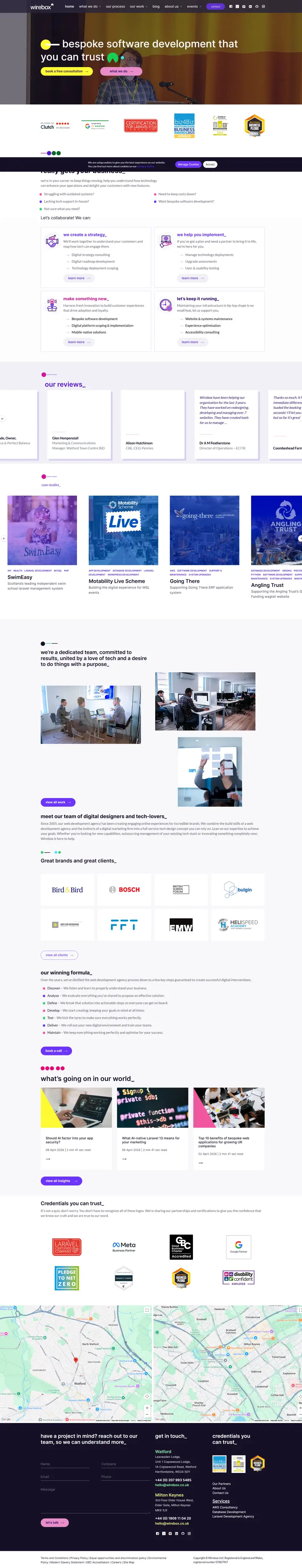 Web Development Agency in London & Milton Keynes website screenshot