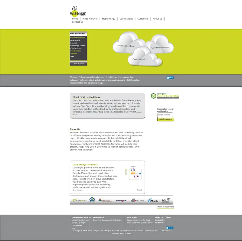 Wiseman Software website screenshot