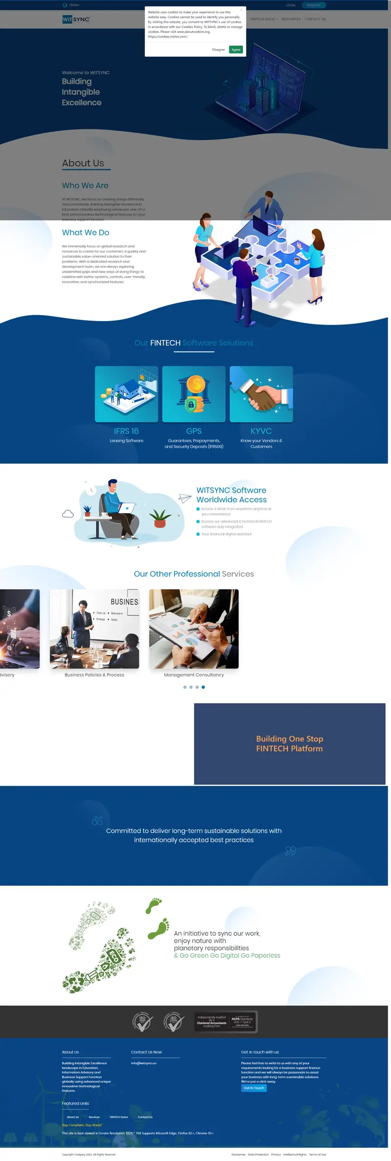 WiTSYNC website screenshot